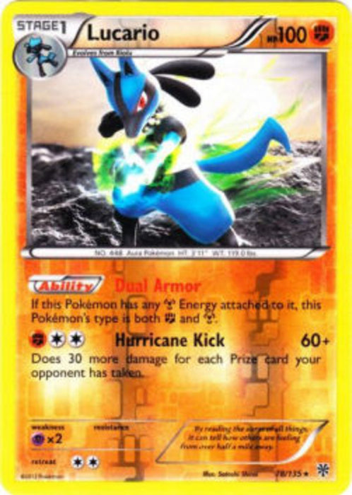 Lucario PLS-78 Holo Rare Englisch