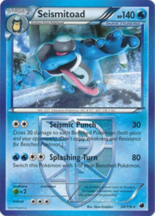 Seismitoad PLF-26 Rare Englisch