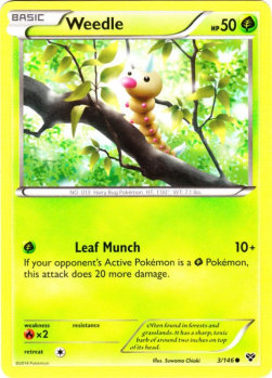 Weedle XY-3 Common Deutsch