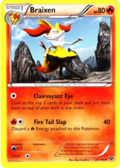 Braixen XY-25 Uncommon Englisch