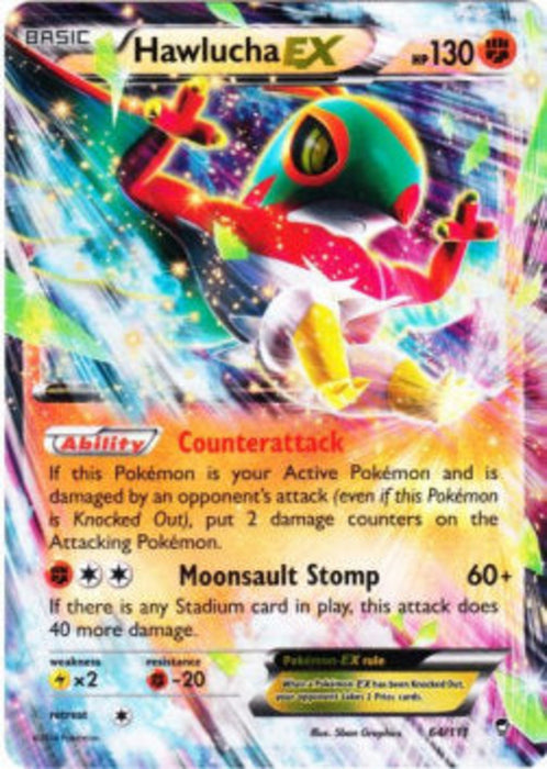 Hawlucha EX FFI-64 Ultra Rare Englisch