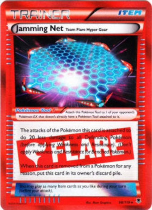 Jamming Net Team Flare Hyper Gear PHF-98 Holo Rare Englisch