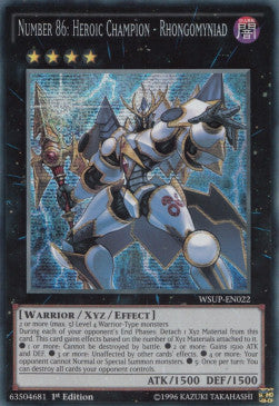 Number 86: Heroic Champion - Rhongomyniad WSUP-EN022 Secret Rare Englisch