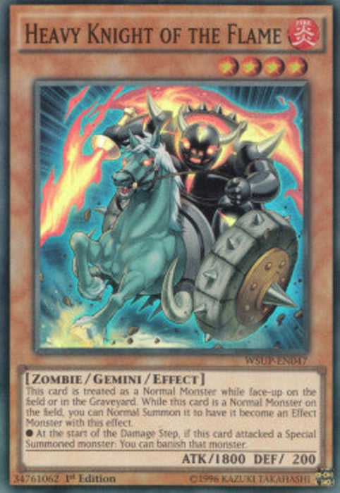 Heavy Knight of the Flame WSUP-EN047 Super Rare Englisch