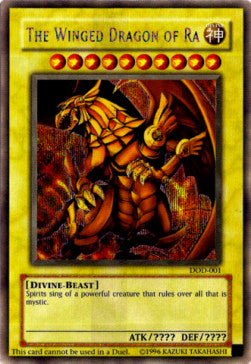 The Winged Dragon of Ra DOD-EN001 Secret Rare Englisch