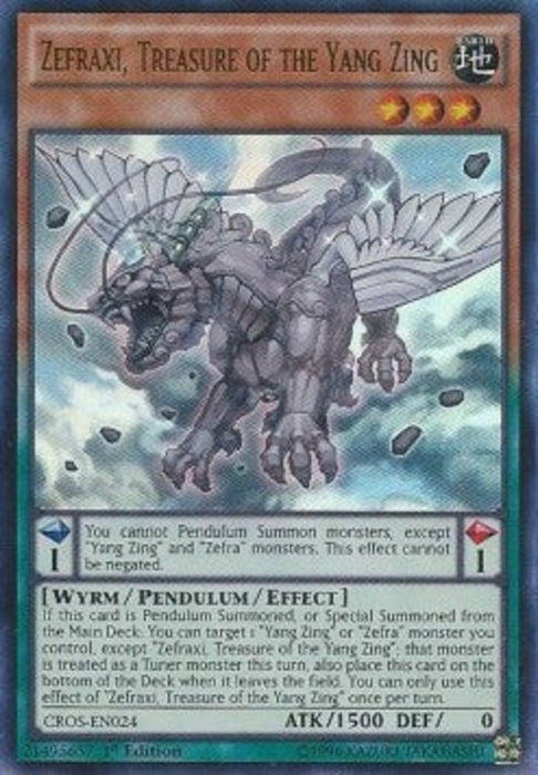 Zefraxi, Treasure of the Yang Zing CROS-EN024 Ultra Rare Englisch