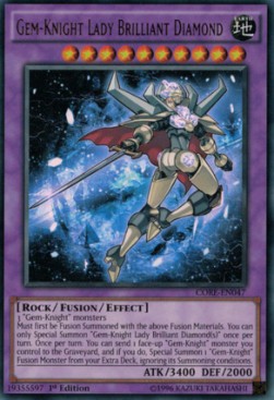 Gem-Knight Lady Brilliant Diamond CORE-EN047 Ultra Rare Englisch