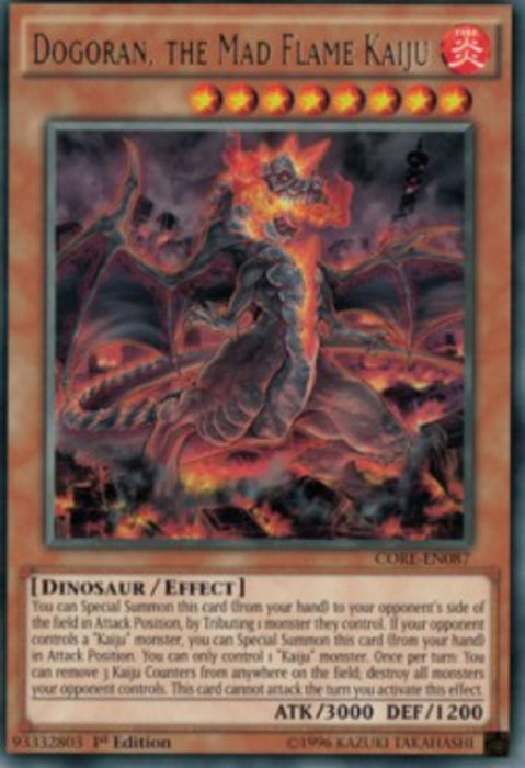 Dogoran, the Mad Flame Kaiju CORE-EN087 Rare Englisch