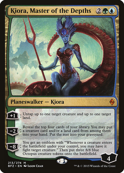Kiora, Master of the Depths BFZ-213 Mythic Englisch