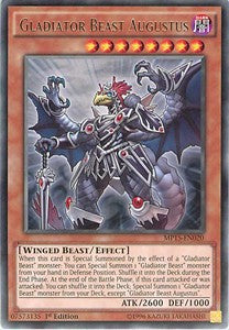 Gladiator Beast Augustus MP15-EN020 Rare Englisch