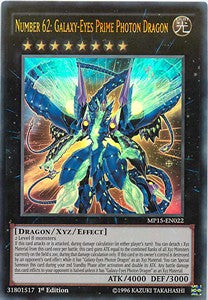 Number 62: Galaxy-Eyes Prime Photon Dragon MP15-EN022 Ultra Rare Englisch