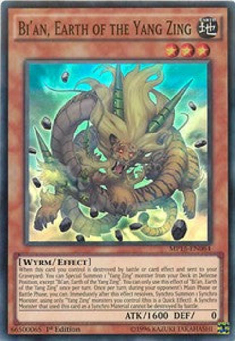 Bi'an, Earth of the Yang Zing MP15-EN084 Super Rare Englisch