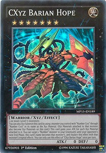 CXyz Barian Hope MP15-EN189 Super Rare Englisch