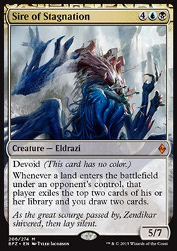 Sire of Stagnation BFZ-206 Mythic Englisch