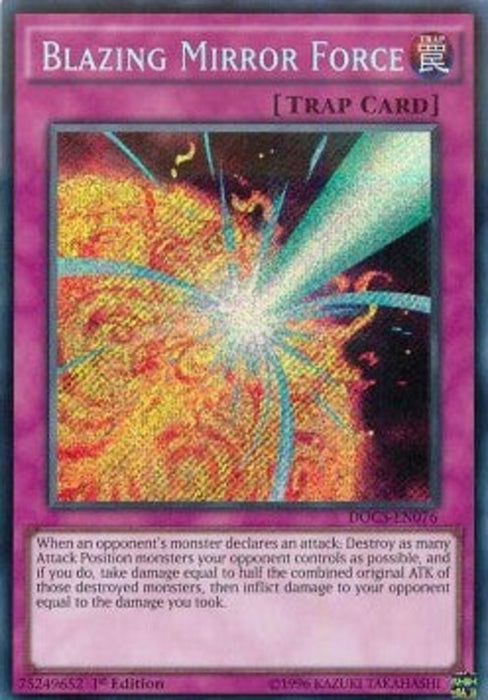Blazing Mirror Force DOCS-EN076 Secret Rare Englisch