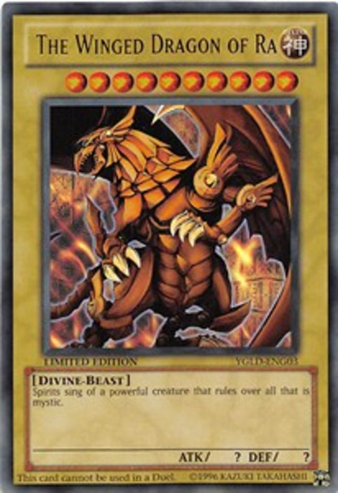 The Winged Dragon of Ra YGLD-ENG03 Special Englisch