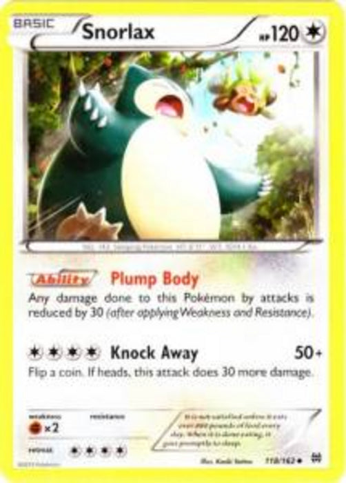 Snorlax BKT-118 Uncommon Englisch