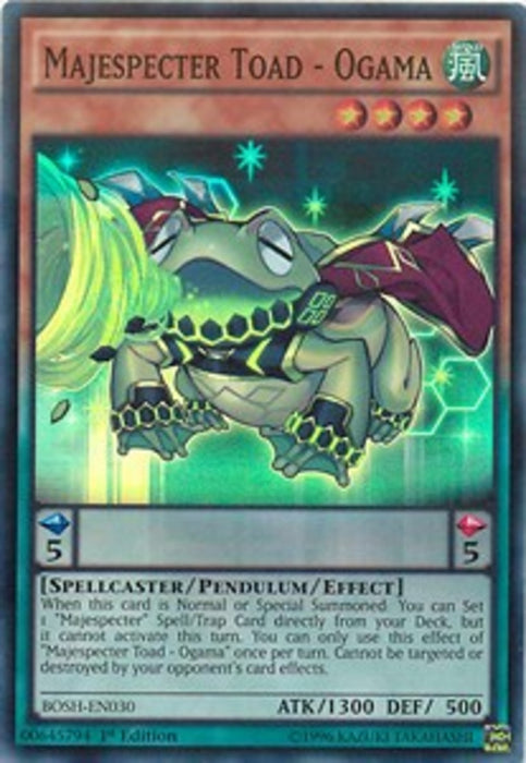 Majespecter Toad - Ogama BOSH-EN030 Super Rare Englisch