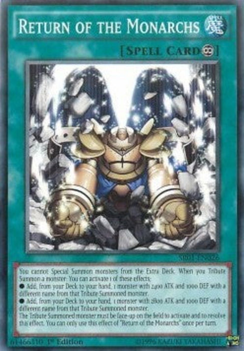 Return of the Monarchs SR01-EN026 Common Englisch