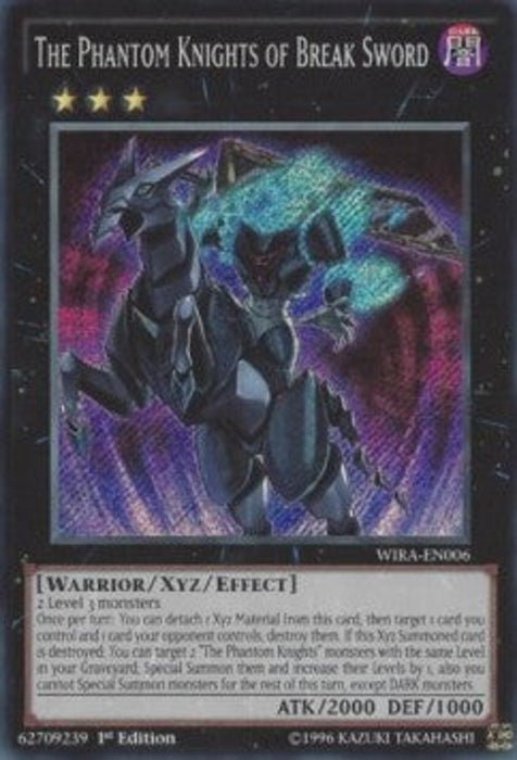 The Phantom Knights of Break Sword WIRA-EN006 Secret Rare Englisch