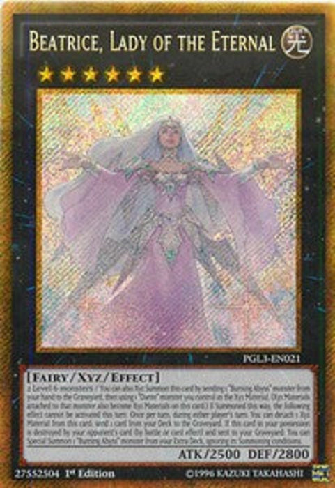 Beatrice, Lady of the Eternal PGL3-EN021 Gold Secret Rare Englisch
