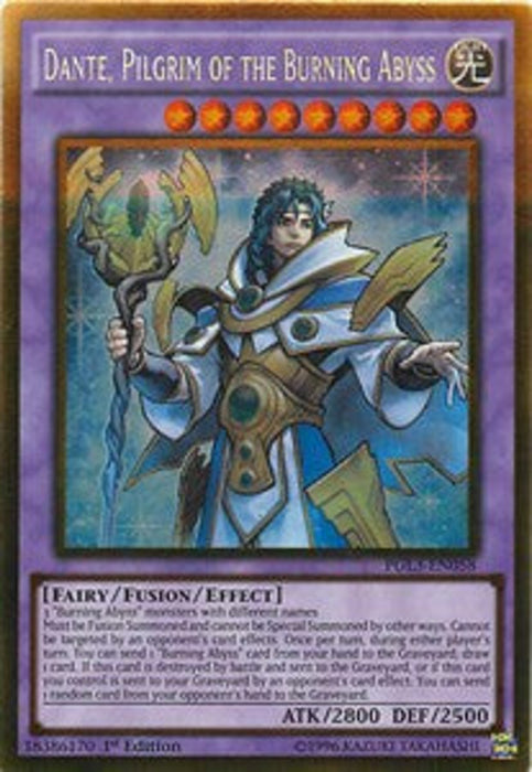 Dante, Pilgrim of the Burning Abyss PGL3-EN058 Gold Rare Englisch