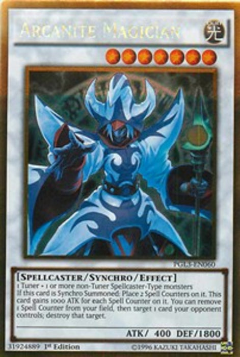 Arcanite Magician PGL3-EN060 Gold Rare Englisch