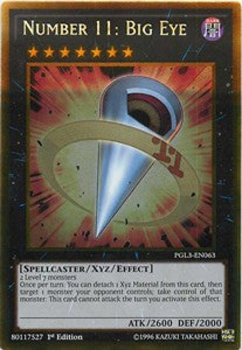 Number 11: Big Eye PGL3-EN063 Gold Rare Englisch