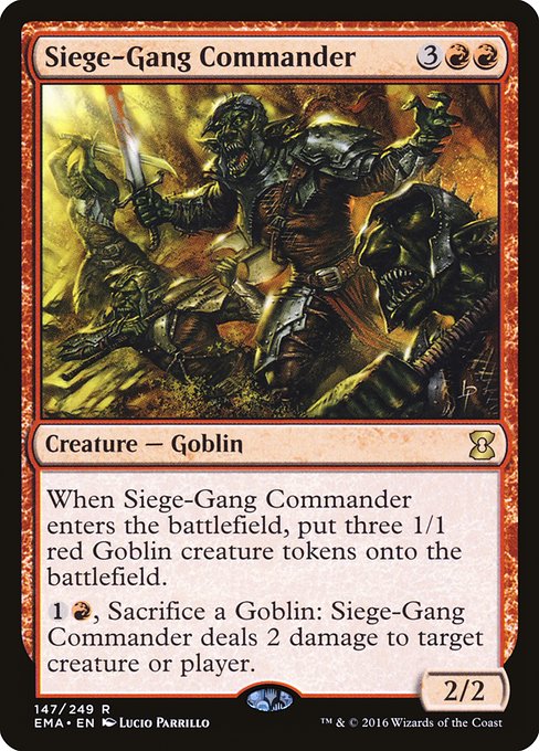 Siege-Gang Commander EMA-147 Rare Englisch