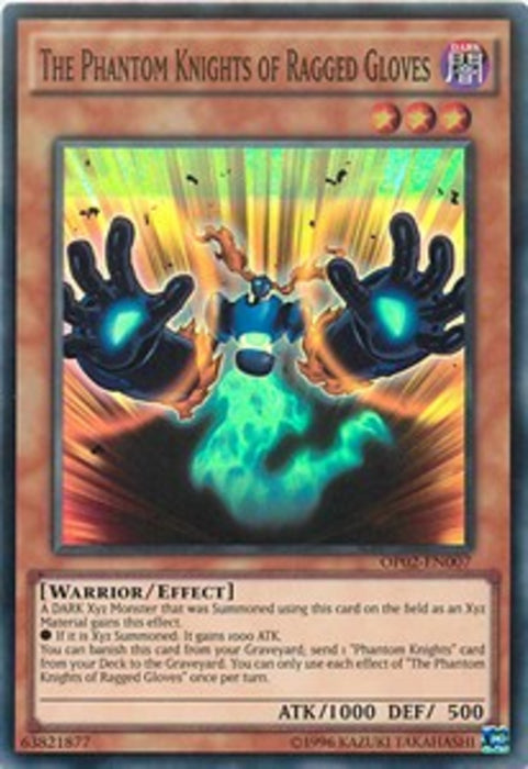 The Phantom Knights of Ragged Gloves OP02-EN007 Super Rare Englisch
