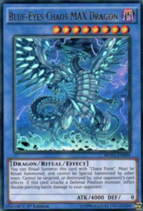 Blue-Eyes Chaos MAX Dragon (V.1) MVP1-EN004 Ultra Rare Englisch