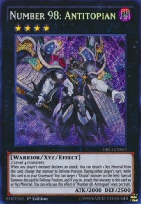 Number 98: Antitopian DRL3-EN027 Secret Rare Englisch