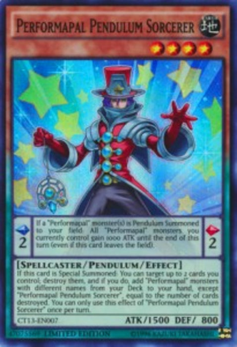 Performapal Pendulum Sorcerer CT13-EN007 Super Rare Englisch