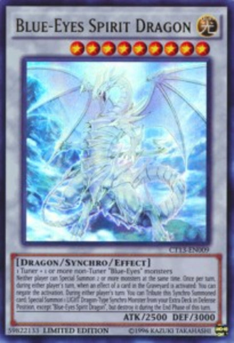 Blue-Eyes Spirit Dragon CT13-EN009 Ultra Rare Englisch