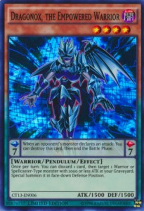 Dragonox, the Empowered Warrior CT13-EN006 Super Rare Englisch