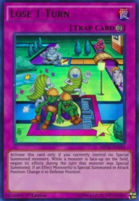 Lose 1 Turn MP16-EN034 Ultra Rare Englisch