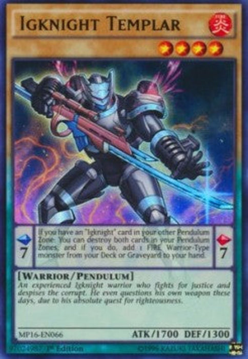 Igknight Templar MP16-EN066 Ultra Rare Englisch