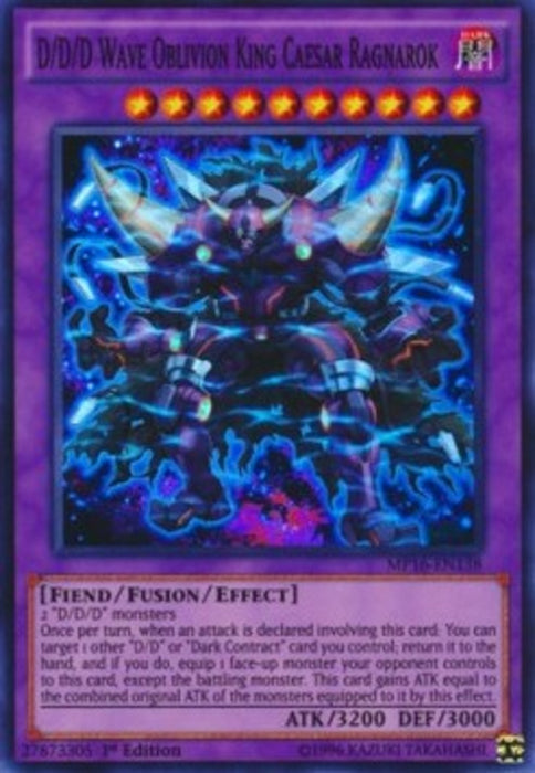D/D/D Wave Oblivion King Caesar Ragnarok MP16-EN138 Super Rare Englisch