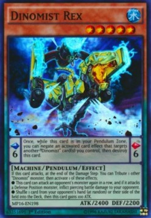 Dinomist Rex MP16-EN198 Super Rare Englisch