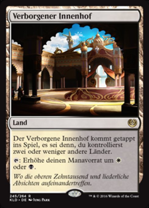 Verborgener Innenhof KLD-245 Rare Deutsch