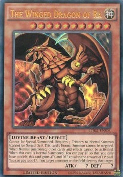 The Winged Dragon of Ra LDK2-ENS03 Ultra Rare Englisch