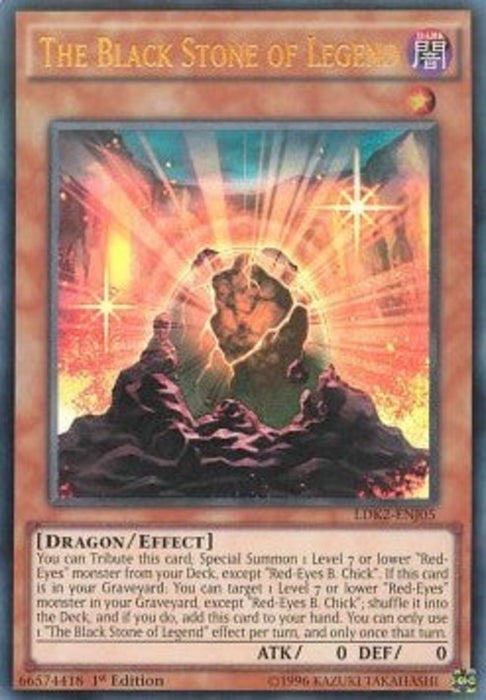 The Black Stone of Legend LDK2-ENJ05 Ultra Rare Englisch