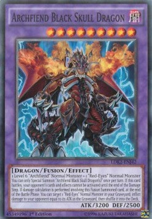 Archfiend Black Skull Dragon LDK2-ENJ42 Common Englisch