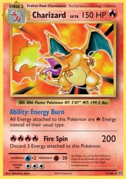 Charizard EVO-11 Holo Rare Englisch
