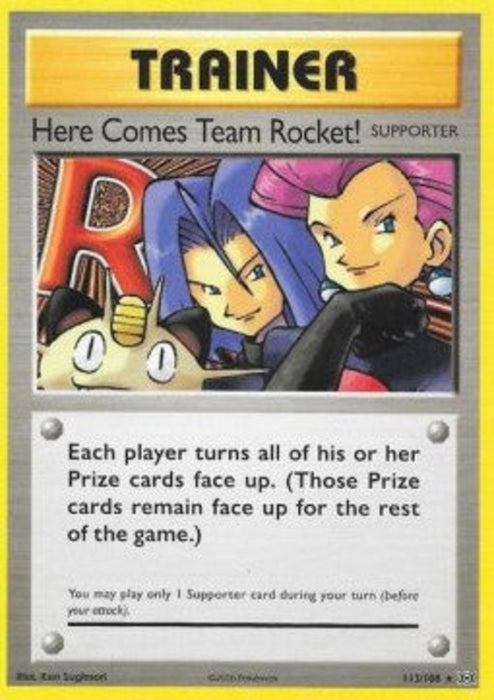 Here Comes Team Rocket! EVO-113 Secret Rare Englisch