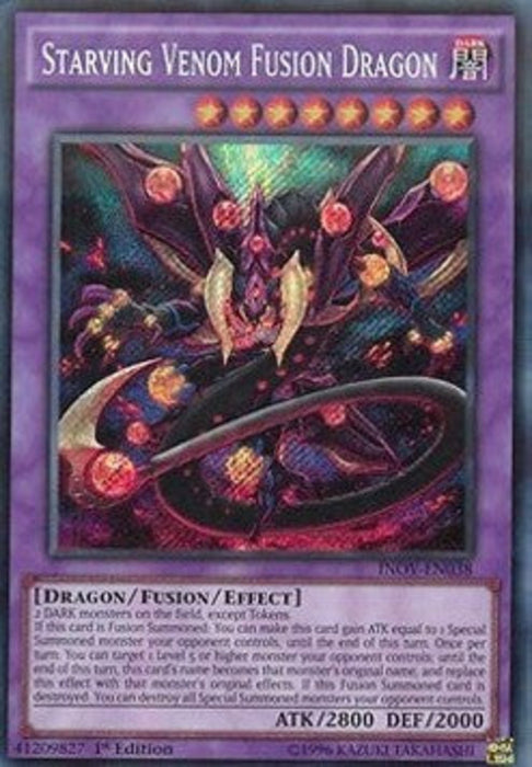 Starving Venom Fusion Dragon INOV-EN038 Secret Rare Englisch