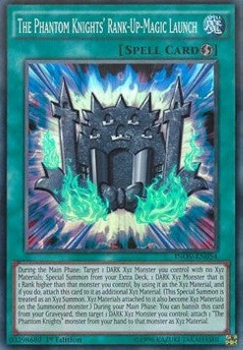 The Phantom Knights' Rank-Up-Magic Launch INOV-EN054 Super Rare Englisch