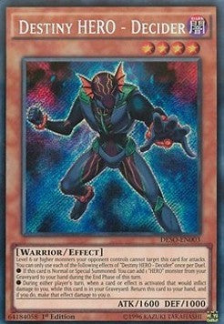Destiny HERO - Decider DESO-EN003 Secret Rare Englisch