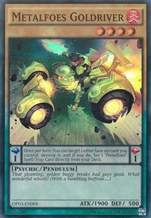Metalfoes Goldriver OP03-EN004 Super Rare Englisch