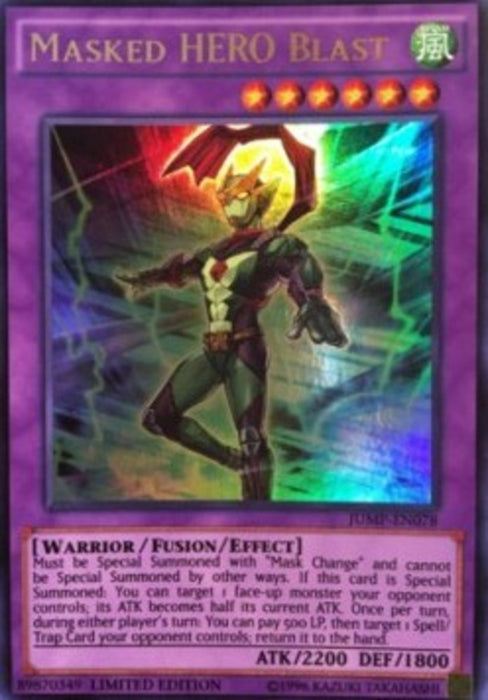 Masked HERO Blast JUMP-EN078 Ultra Rare Englisch